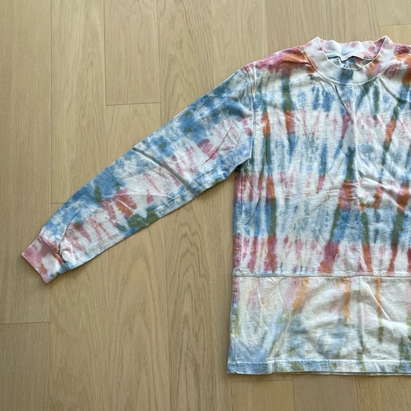 John Elliott Reconstructed Tie Dye Long Sleeve Tee Shirt - Picture 2 of 13